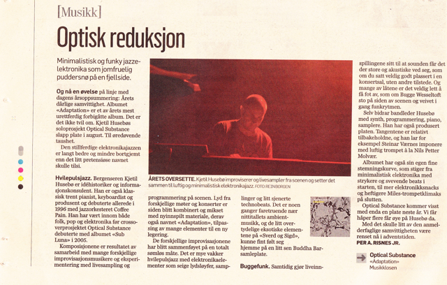Anmeldelse av Optical Substance –&nbsp;Adaptation