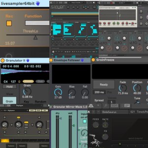 Some of the Max for Live and Reaktor Plugins/Devices. 